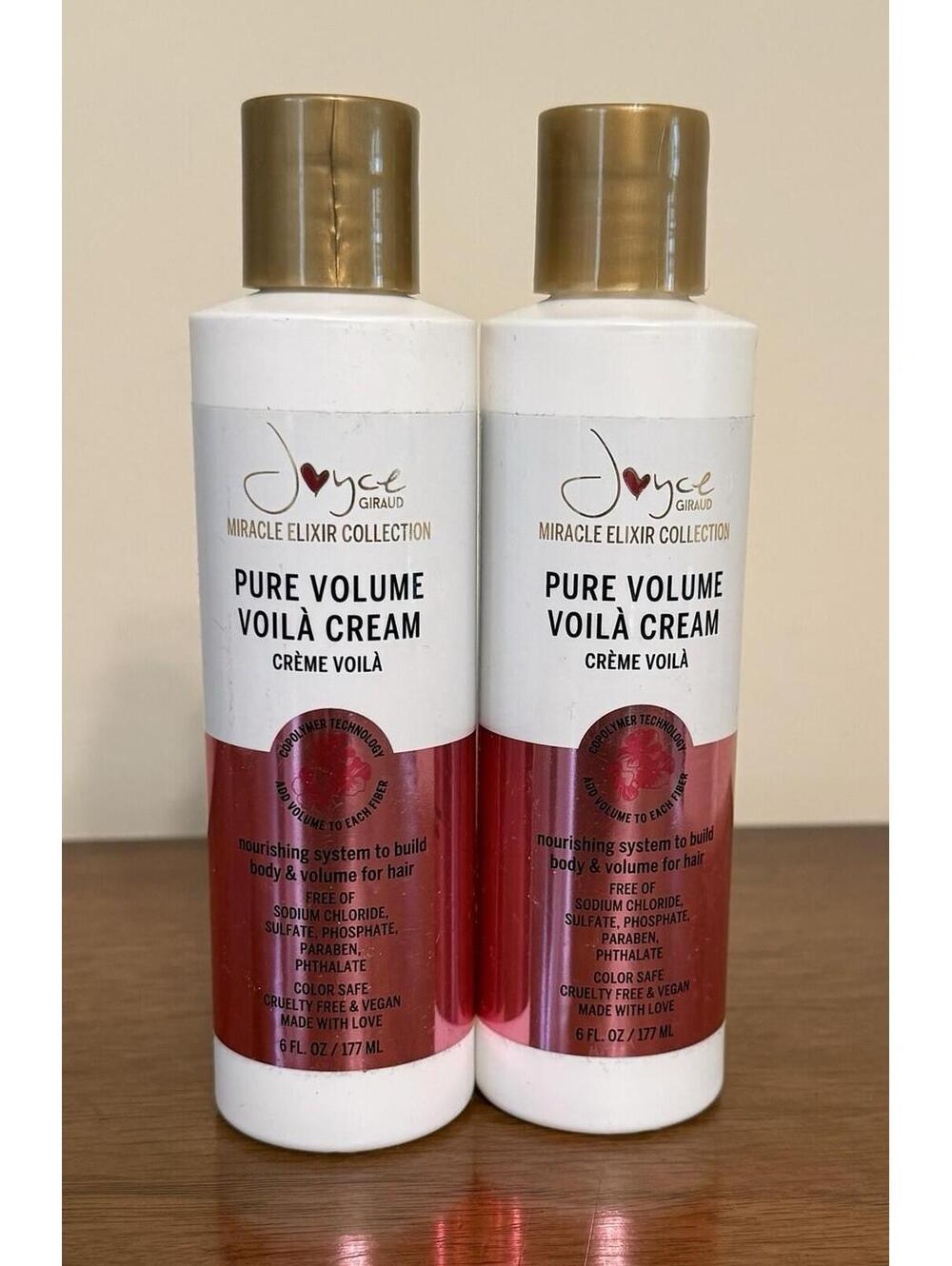 Joyce Giraud Pure Volume Voila Cream, Set of 2 Sealed Bottles, 6 oz Each